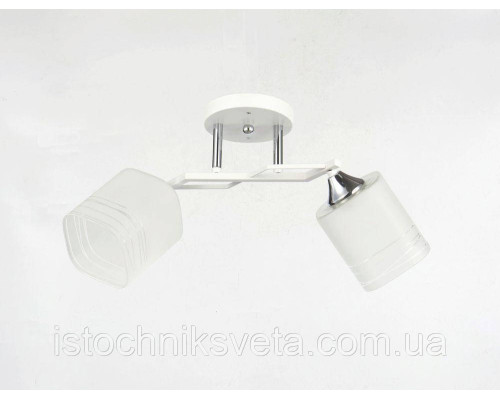 Люстра потолочная на два плафона, светильник SC-6288-2 WH+CR