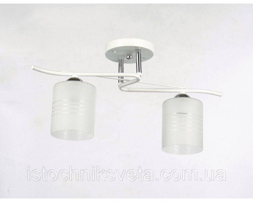 Люстра потолочная на два плафона, светильник SC-6292/2 WH+CR