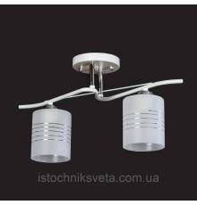 Люстра потолочная на два плафона, светильник SC-6292/2 WH+CR