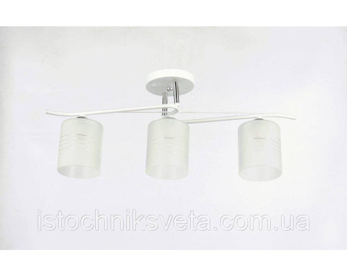 Люстра потолочная на три плафона, светильник SC-6292-3 WH+CR