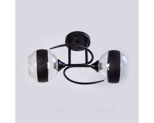Люстра потолочная на два плафона SC-6272-2 BK