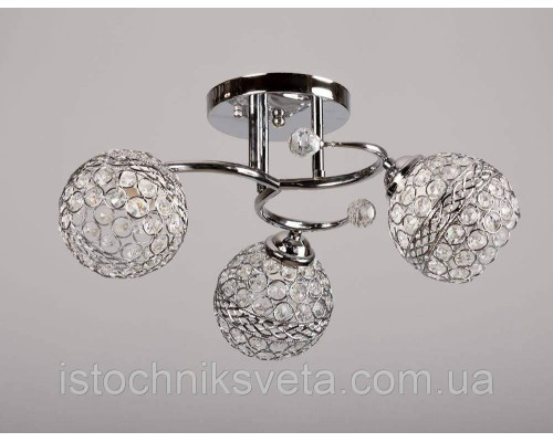 Потолочная люстра на три плафона SH-4033-3 CR