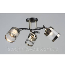 Люстра потолочная на три плафона, светильник SR-K2174-3 BK+AB
