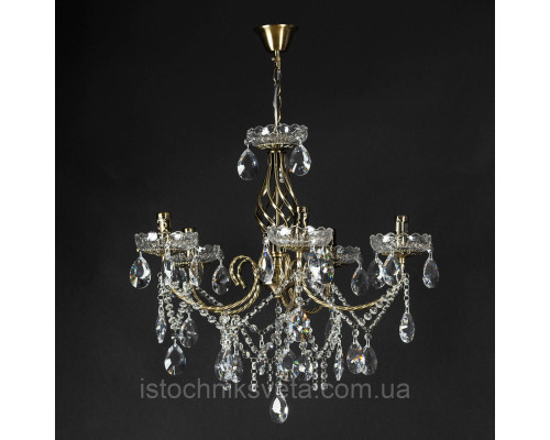Классическая цепочная люстра с хрусталем SR-NH6452-5 AB
