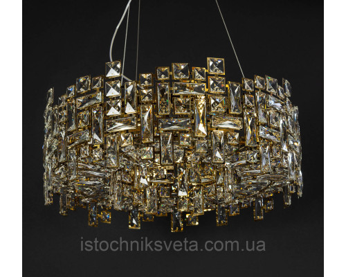 Хрустальная люстра на восемь источников света SD-6055E-8A GD