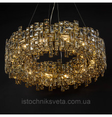 Хрустальная люстра на десять источников света SD-6055E-12A GD