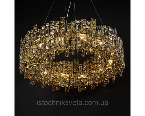 Хрустальная люстра на десять источников света SD-6055E-12A GD