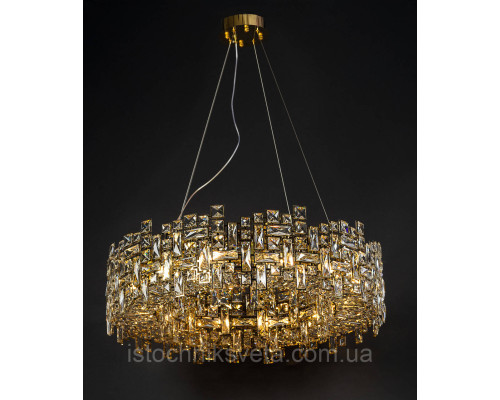 Хрустальная люстра на десять источников света SD-6055E-12A GD