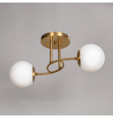 Потолочная люстра на два плафона, светильник SH-8067-2A COPPER