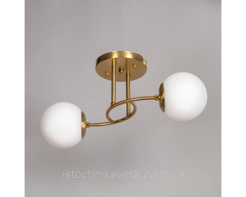 Потолочная люстра на два плафона, светильник SH-8067-2A COPPER