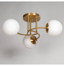 Потолочная люстра на три плафона, светильник SH-8067-3A COPPER