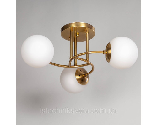Потолочная люстра на три плафона, светильник SH-8067-3A COPPER