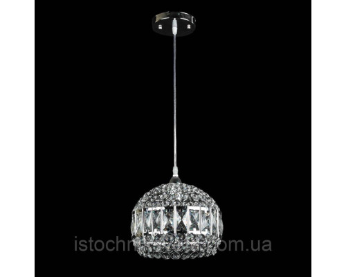 Люстра-подвес на один источник света с хрусталем SR-E1648-1H CR
