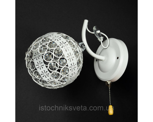 Настенное бра с одним плафоном, светильник SR-N6431-1W WT+CR