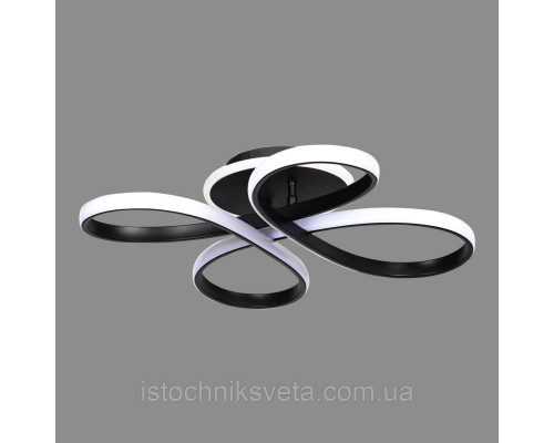 Потолочная светодиодная LED люстра с пультом управления на 112 Вт SY-16124-1A1T BK