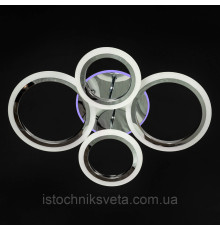 Потолочная светодиодная люстра с подсветкой на пульте управления SY-26255-2+2C CR PK-BL