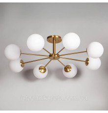Потолочная люстра на восемь плафонов, светильник SH-8619-8 COPPER