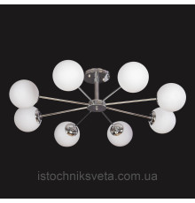 Потолочная люстра на восемь плафонов, светильник SH-8619-8 CR